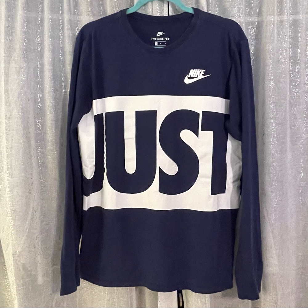 Boys Nike Just Do It Navy Athletic Tee
